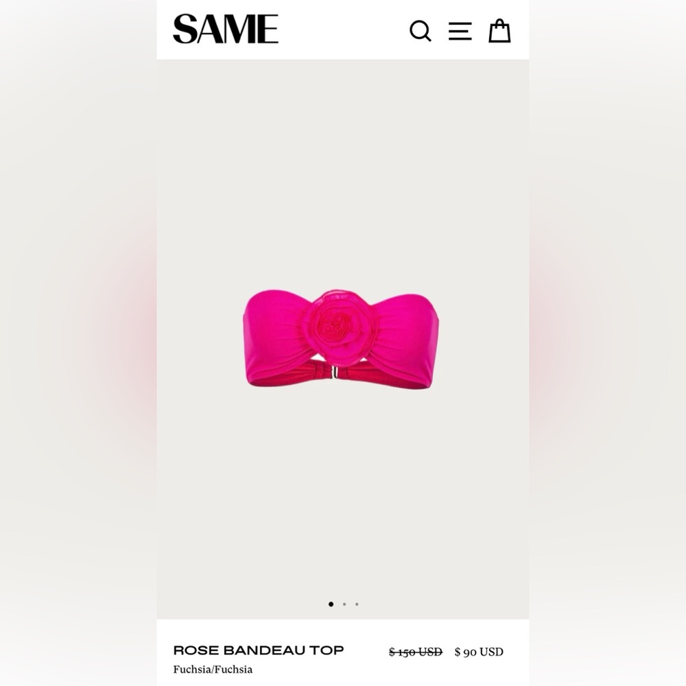 SAME bikini top - NWT